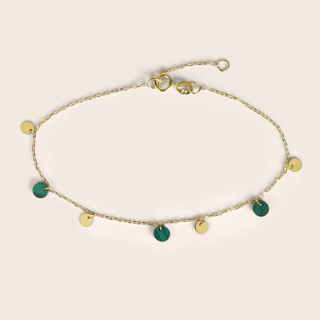 Bracciale Beverly Oro Giallo Malachite