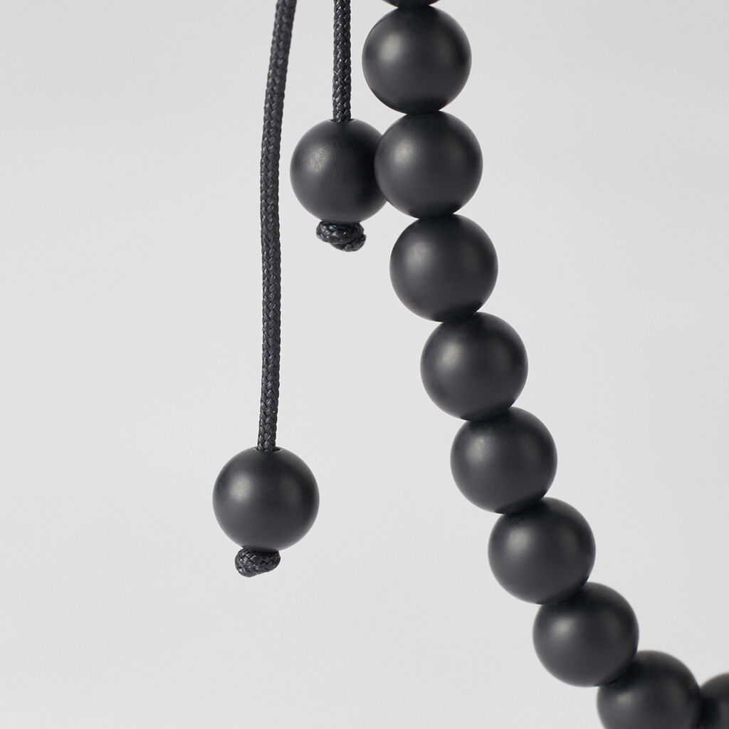 Bracciale Man Code Acciaio Bicolore Bianco / Nero Onice