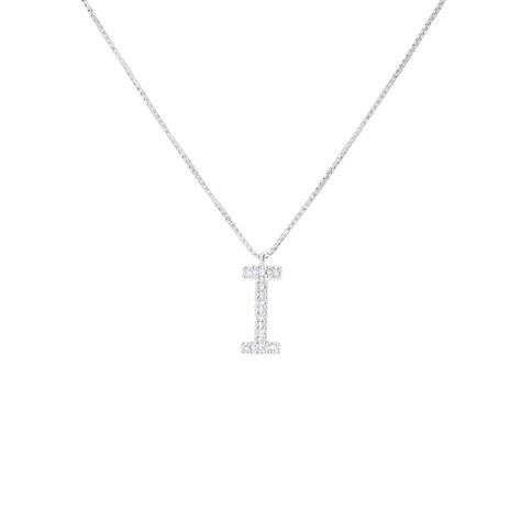 Collana Diamond Letters Oro Bianco Diamante - Collane Donna | Stroili