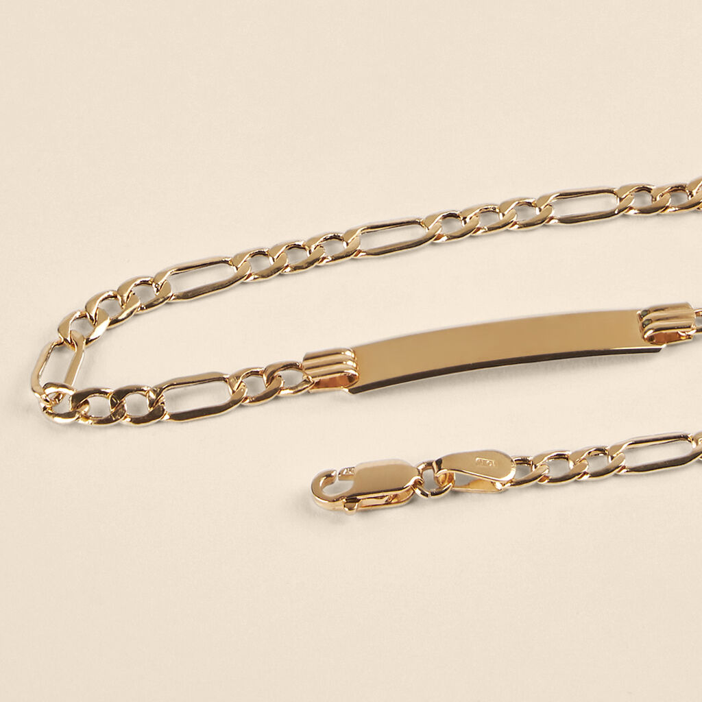Bracciale Con Targhetta L'homme Or Oro Giallo - Bracciali con Incisione Uomo | Stroili