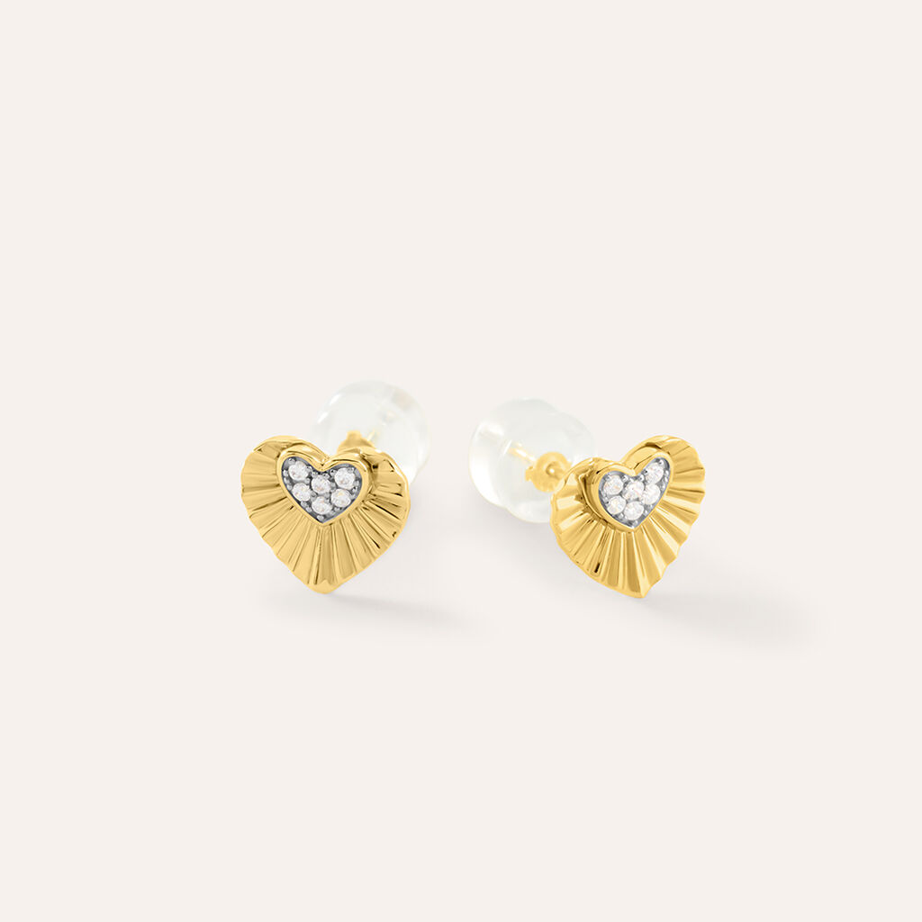 Orecchini Lobo Claire Oro Giallo Cubic Zirconia