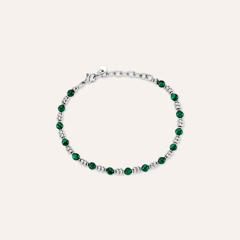 Bracciale Man Code Acciaio Malachite - Bracciali Uomo | Stroili