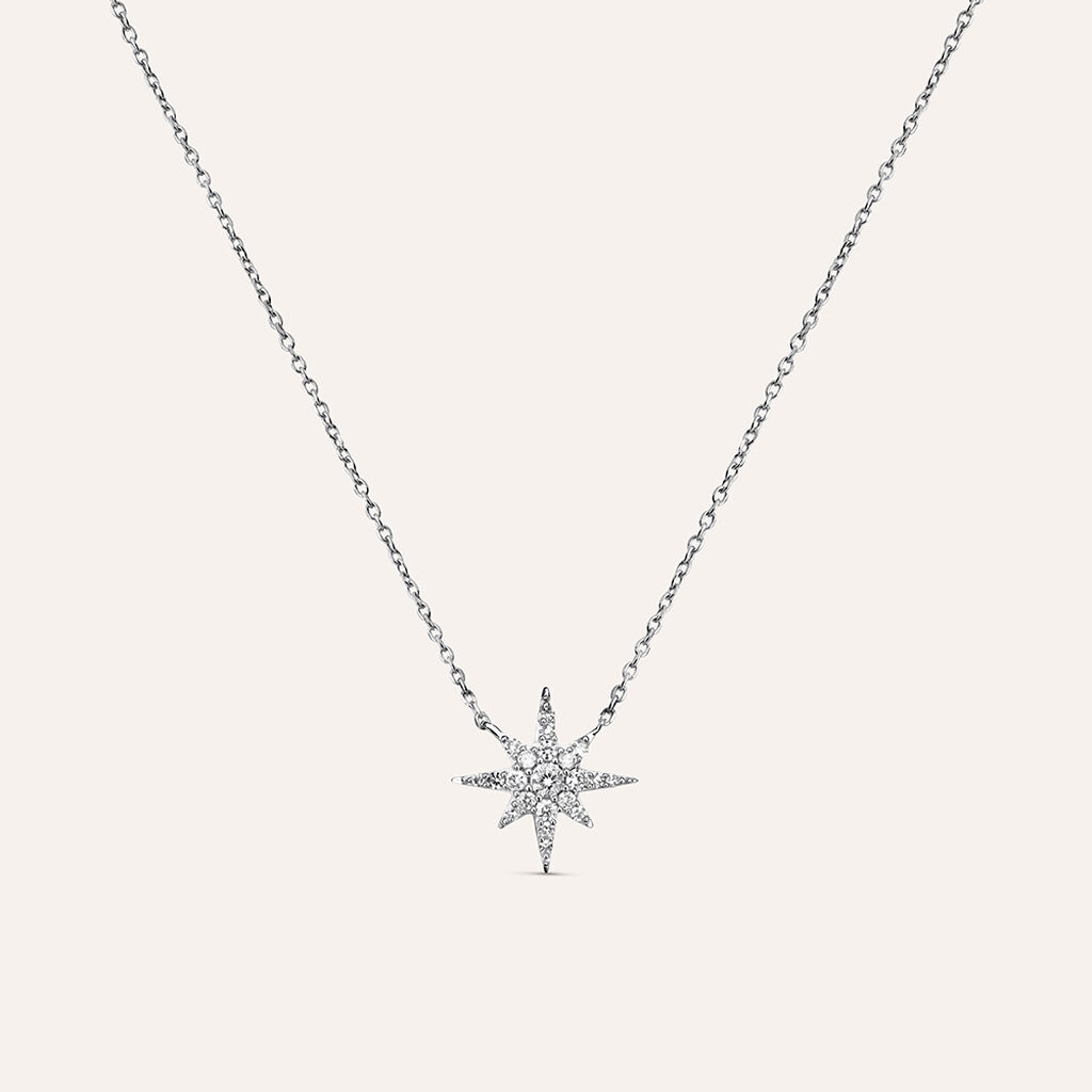 Collana Sophia Oro Bianco Diamante - Collane Donna | Stroili
