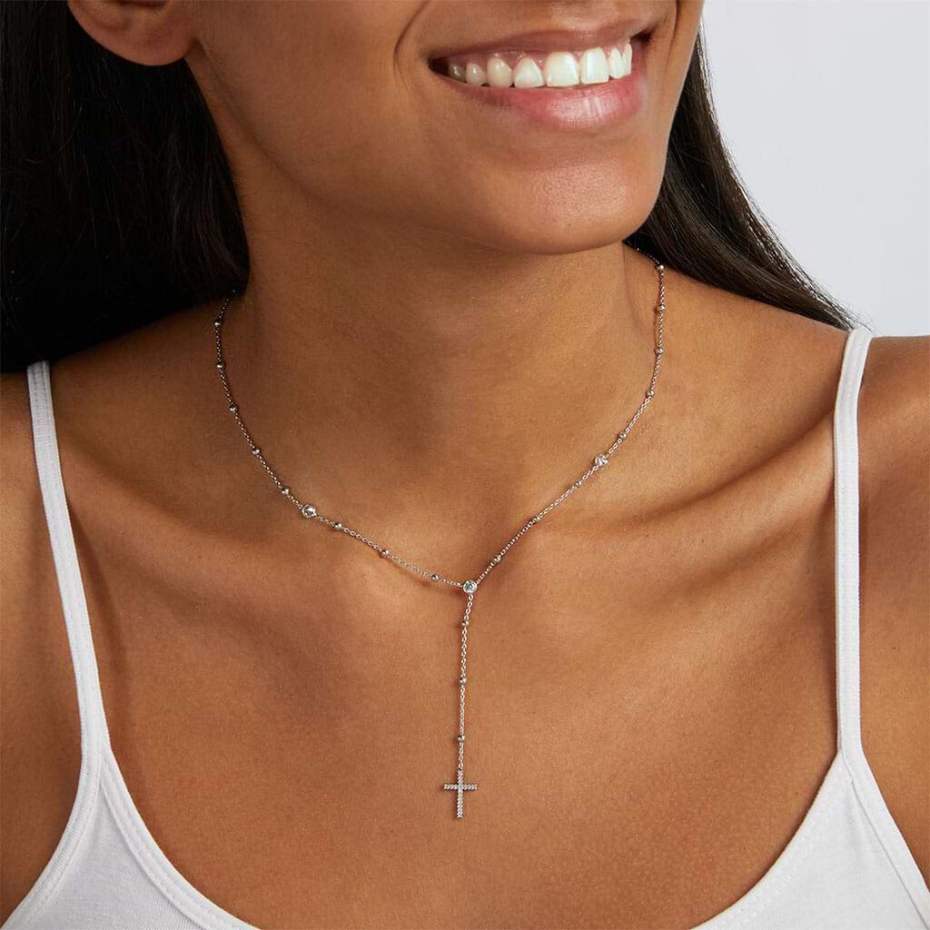 Collana Rosario Silver Soul Argento Rodiato Cubic Zirconia