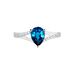 Anello Solitario Amélie Oro Bianco Topazio Cubic Zirconia - Anelli con Pietre Donna | Stroili