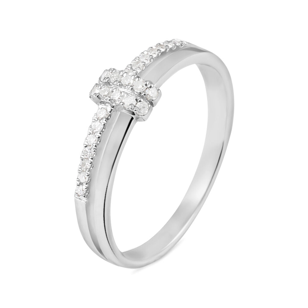 Anello Fantasia Sophia Oro Bianco Diamante - Anelli con Pietre Donna | Stroili