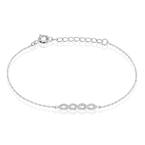 Bracciale Silver Shine Argento Rodiato Cubic Zirconia - Bracciali Intrecciati Donna | Stroili