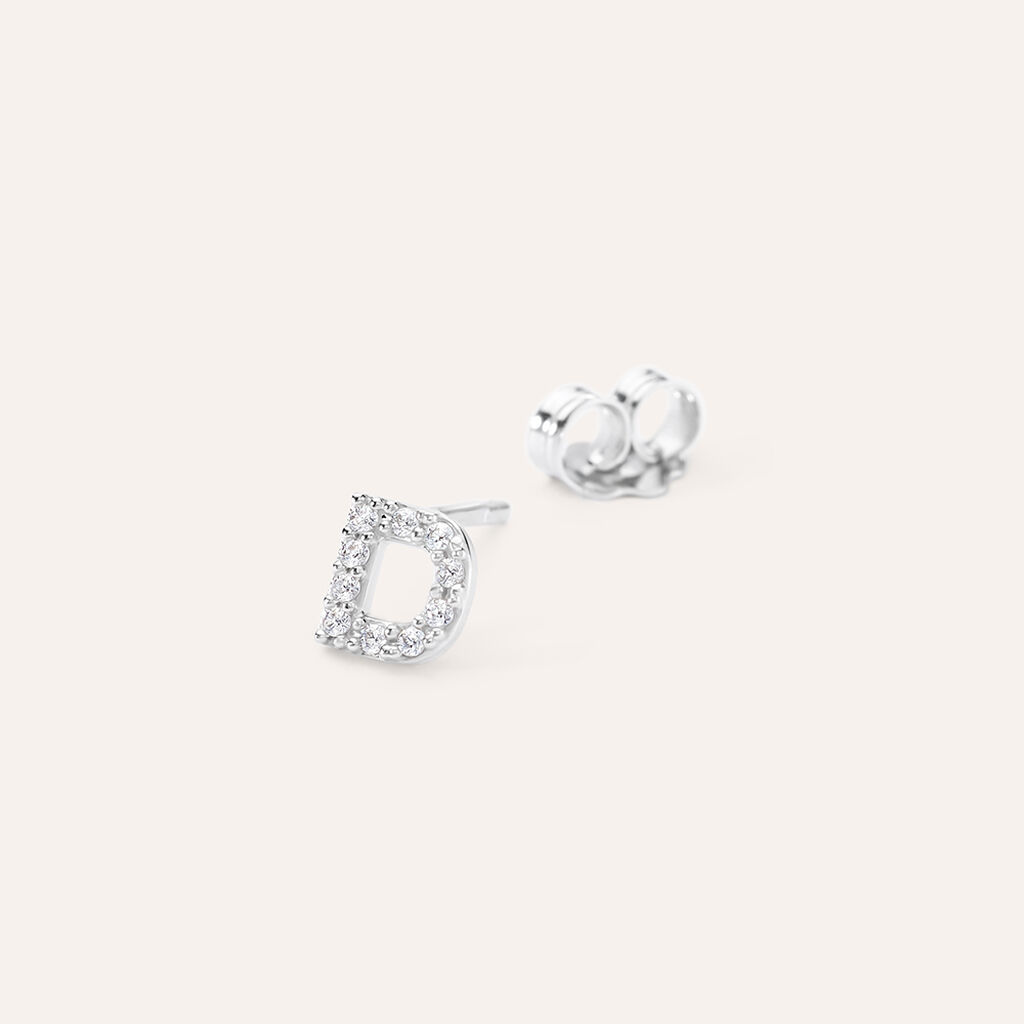 Mono Orecchino Lobo Silver Moments Argento Rodiato Cubic Zirconia