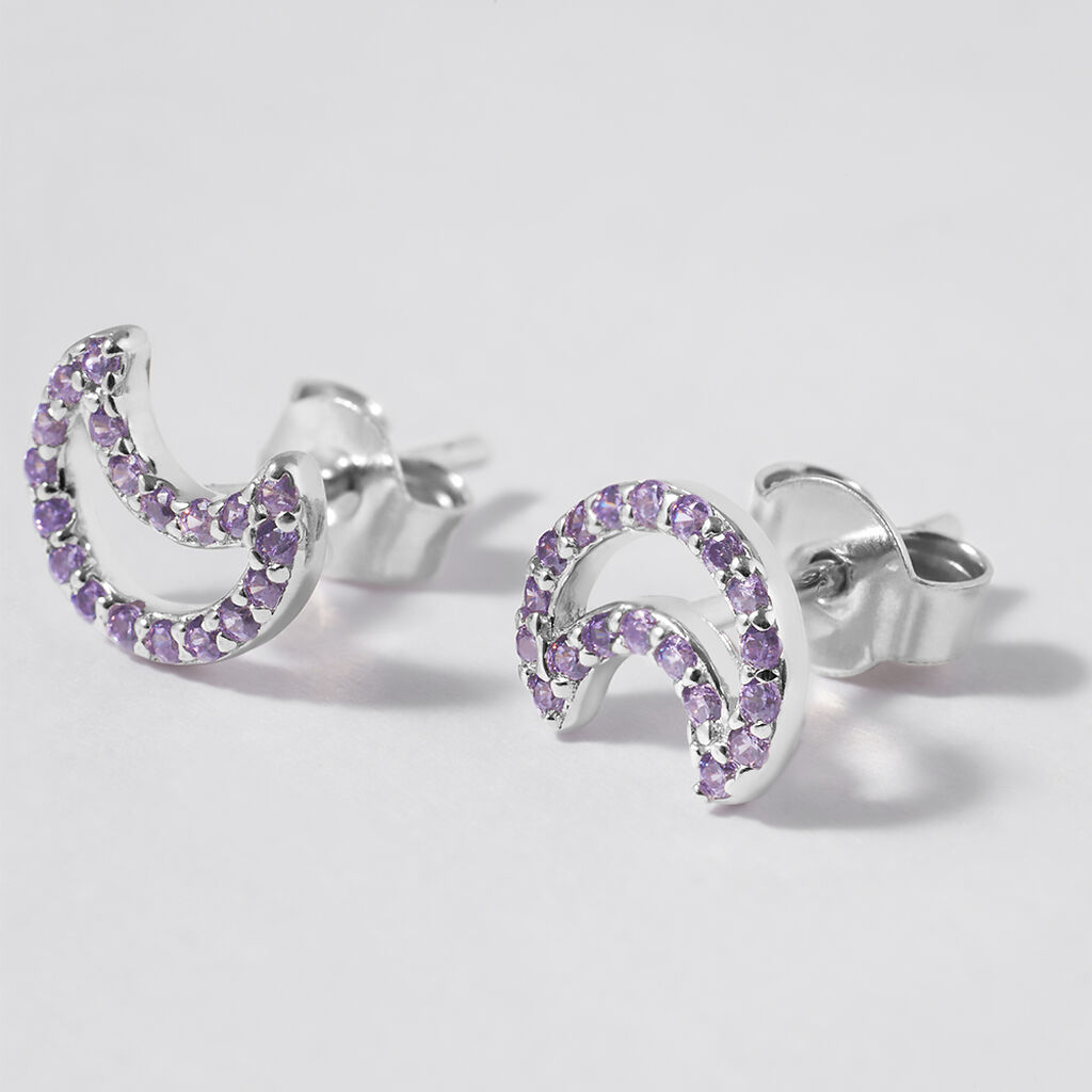 Orecchini Lobo Silver Rainbow Argento Rodiato Cubic Zirconia - Orecchini a Lobo Donna | Stroili