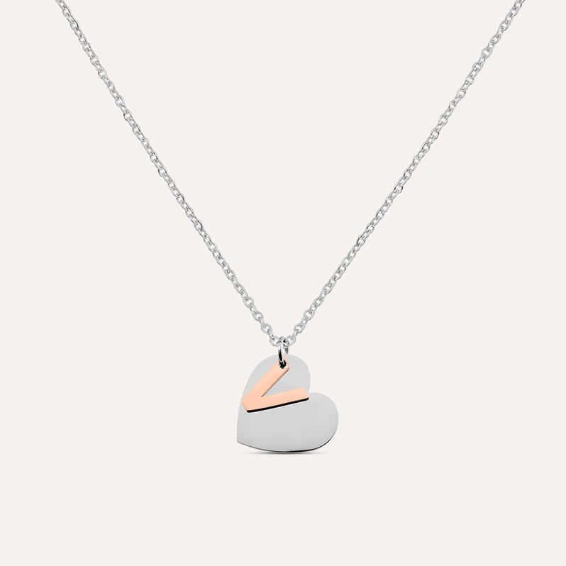 Collana Sunrise Acciaio Bicolore Bianco / Rosa - Collane Donna | Stroili