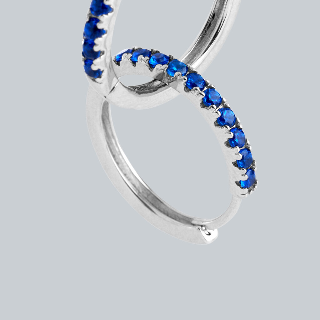 Orecchini A Cerchio Silver Rainbow Argento Rodiato Cubic Zirconia - Orecchini a Cerchio Donna | Stroili