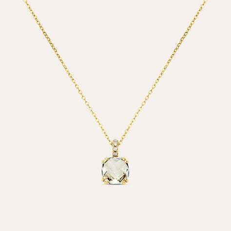 Collana Punto Luce Amélie Oro Giallo Ametista Cubic Zirconia - Collane Punto Luce Donna | Stroili