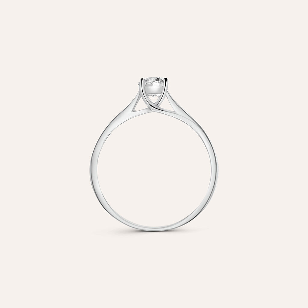 Anello Solitario Diamade Oro Bianco Diamante Lab-Grown - Anelli con Pietre Donna | Stroili