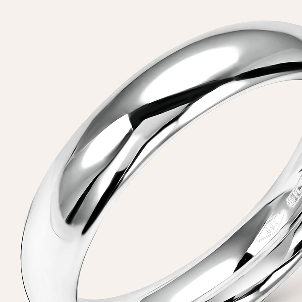 Fede Comoda Leggera 4.5 mm Oro Bianco