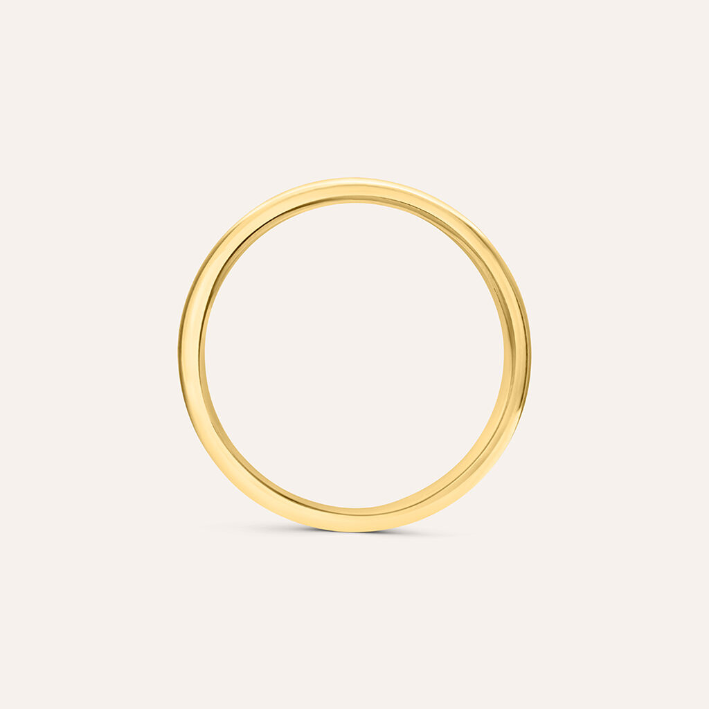Fede Classica 3.4 mm Oro Giallo - Anelli con Incisione Unisex | Stroili