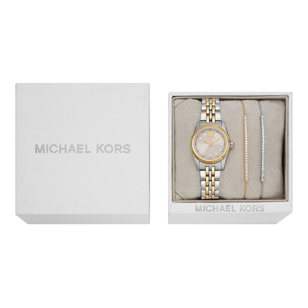 Orologio Al Quarzo Michael Kors Petite Lexington Mk4815set