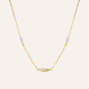 Collana Christelle Oro Giallo Cristallo