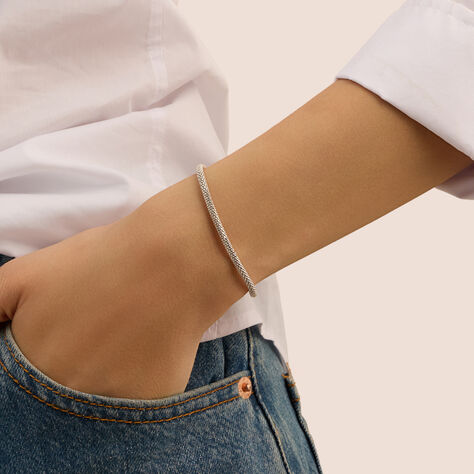 Bracciale Catena Colette Oro Bianco - Bracciali Donna | Stroili