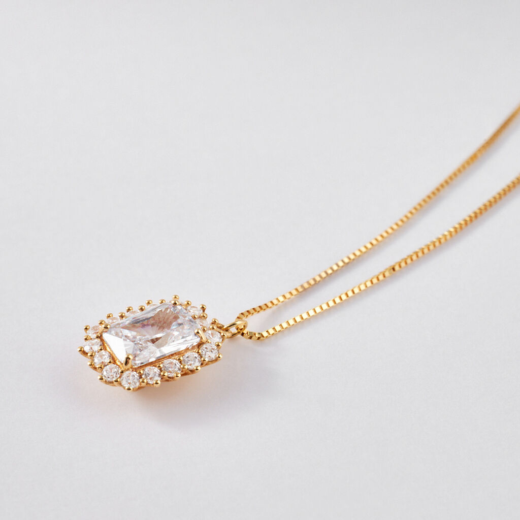 Collana Claire Oro Giallo Cubic Zirconia