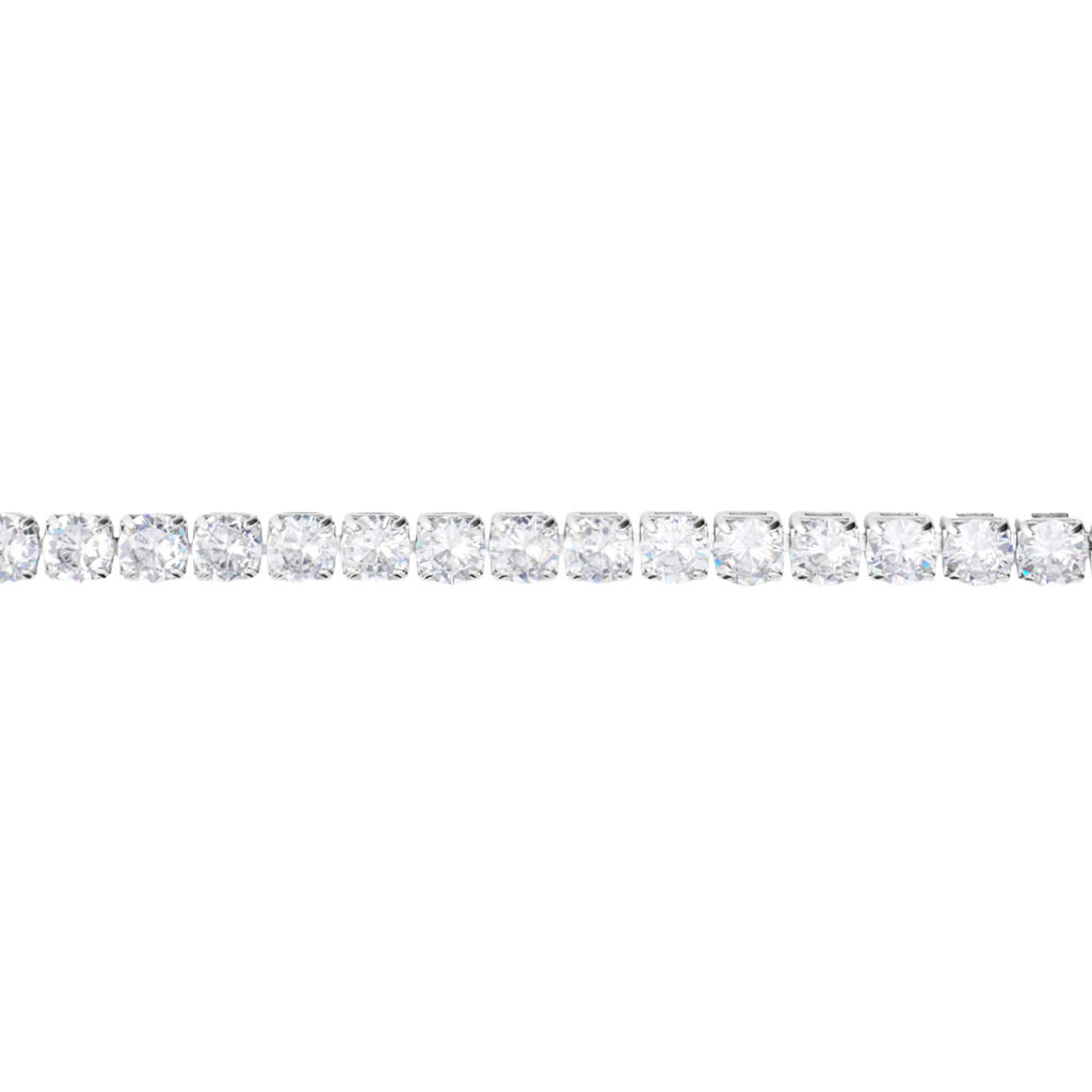 Bracciale Tennis Romantic Shine Metallo Cristallo - Bracciali Tennis Donna | Stroili