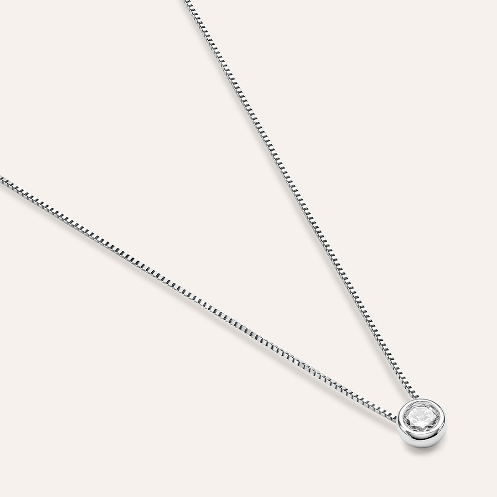 Collana Punto Luce Silver Elegance Argento Rodiato Cubic Zirconia - Collane Punto Luce Donna | Stroili