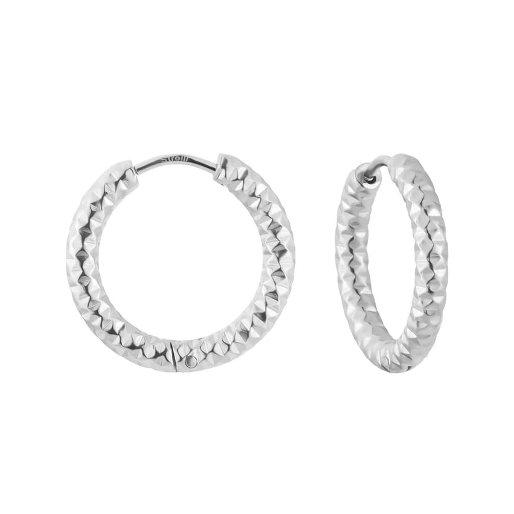 Orecchini A Cerchio Moonlight Acciaio