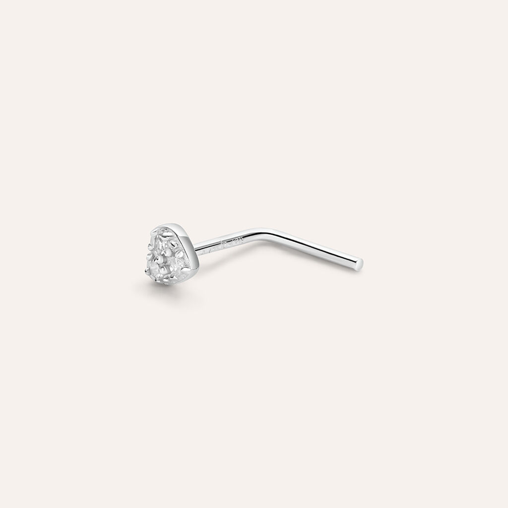 Piercing Naso Bon Ton Oro Bianco Diamante