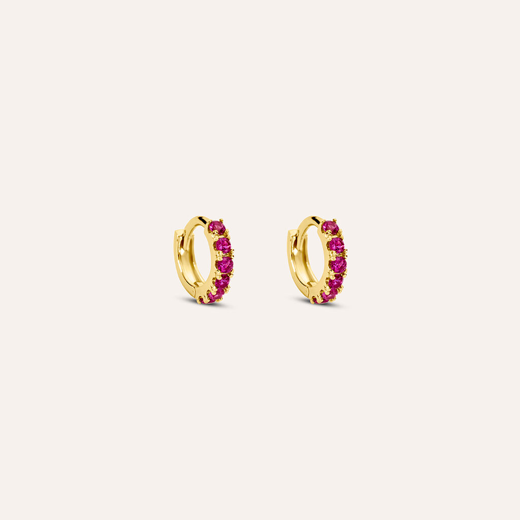Orecchini A Cerchio Mon Petit Oro Giallo Cubic Zirconia - Orecchini a Cerchio Bambino | Stroili