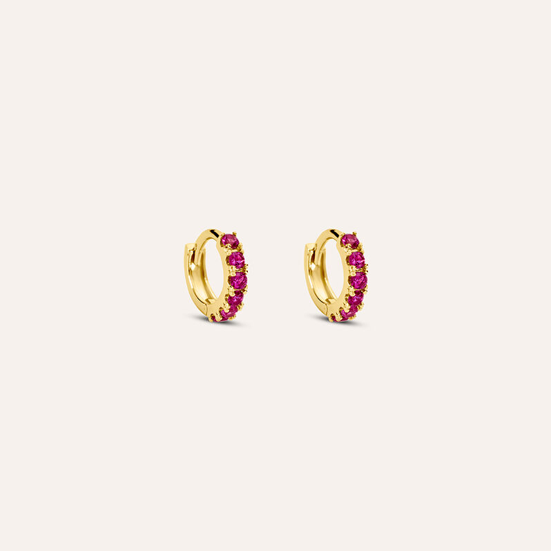 Orecchini A Cerchio Mon Petit Oro Giallo Cubic Zirconia - Orecchini a Cerchio Bambino | Stroili