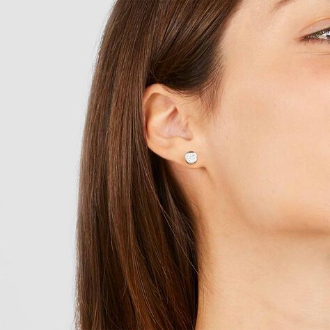 Orecchini Lobo Punto Luce Diamade Oro Bianco Diamante Lab-Grown - Orecchini a Lobo Donna | Stroili