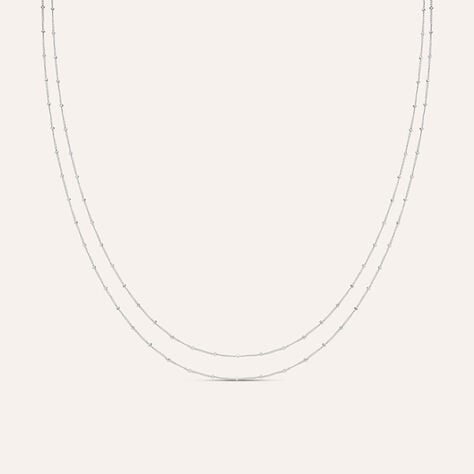 Collana Doppio Filo Silver Collection Argento Rodiato - Collane Donna | Stroili