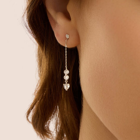 Orecchini Pendenti Claire Oro Bianco Cubic Zirconia - Gioielli Donna | Stroili