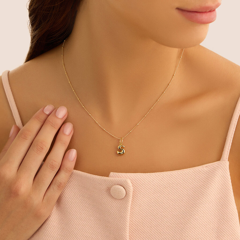 Pendente Love Beats Argento Dorato