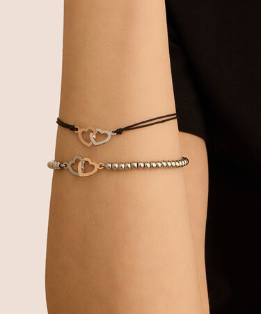 Bracciale Sunrise Acciaio Bicolore Bianco / Rosa