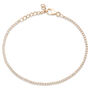 Bracciale Tennis Silver Elegance Argento Rosa Cubic Zirconia