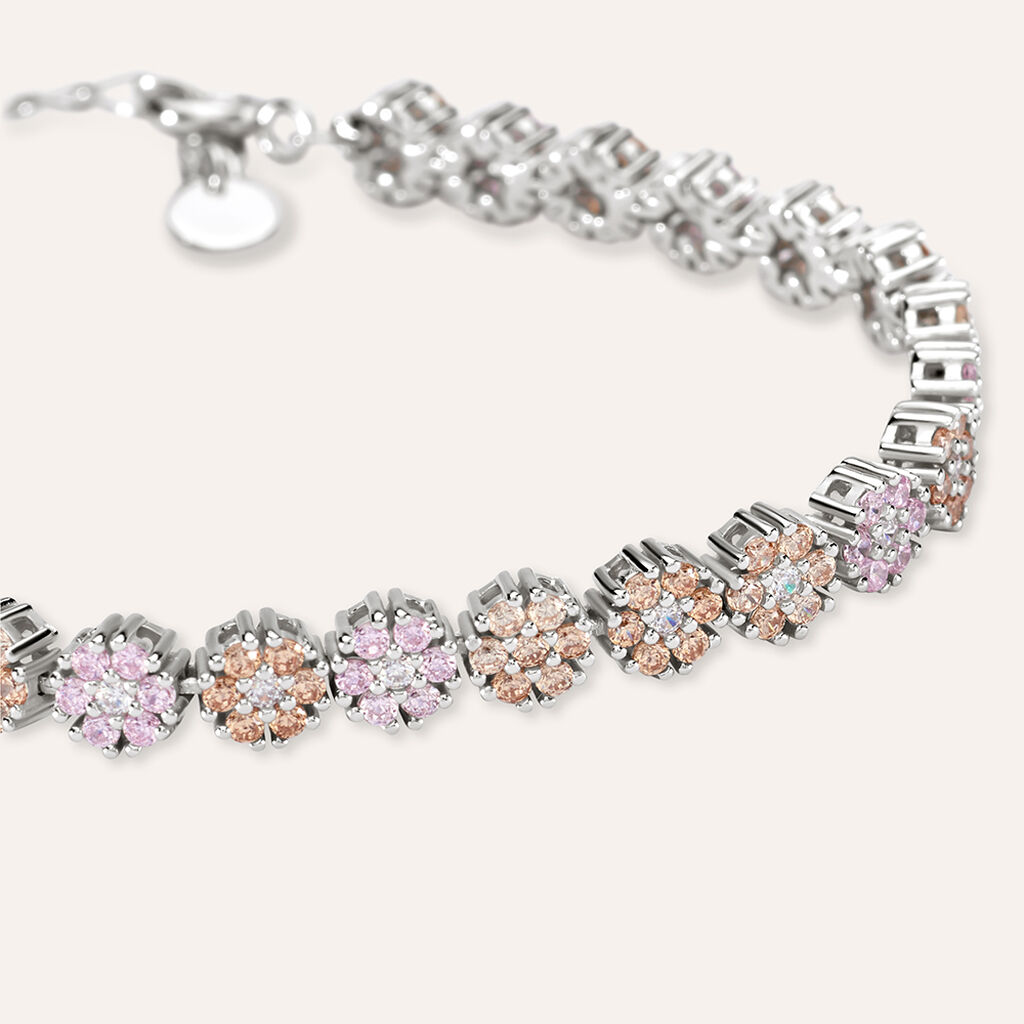 Bracciale Silver Shine Argento Rodiato Cubic Zirconia