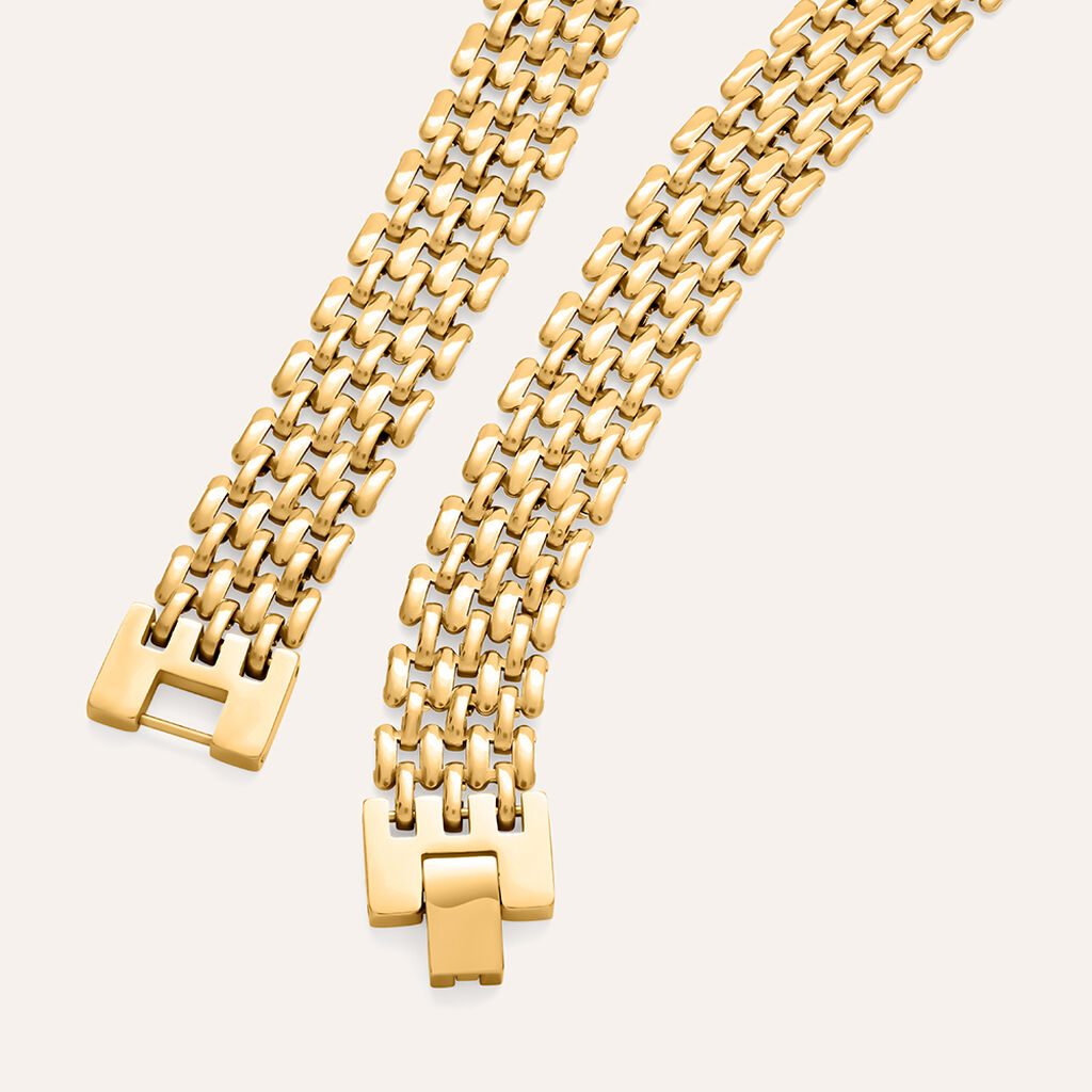Collana Panther Chain Lady Code Acciaio Dorato - Collane Donna | Stroili