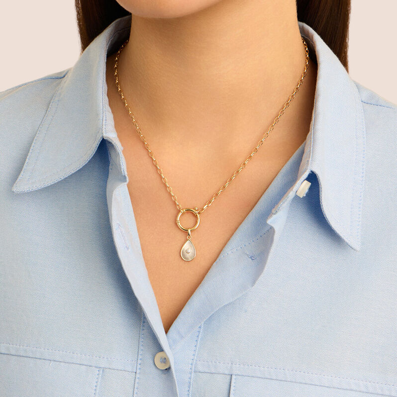 Pendente Poème Oro Giallo Madreperla Cubic Zirconia - Ciondoli Donna | Stroili