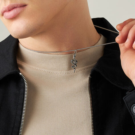 Collana Man Code Acciaio Cristallo - Collane Uomo | Stroili