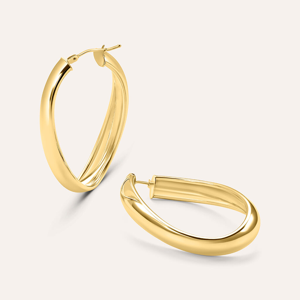 Orecchini A Cerchio Isabelle Oro Giallo