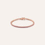 Bracciale Tennis Silver Rainbow Argento Rosa Cubic Zirconia