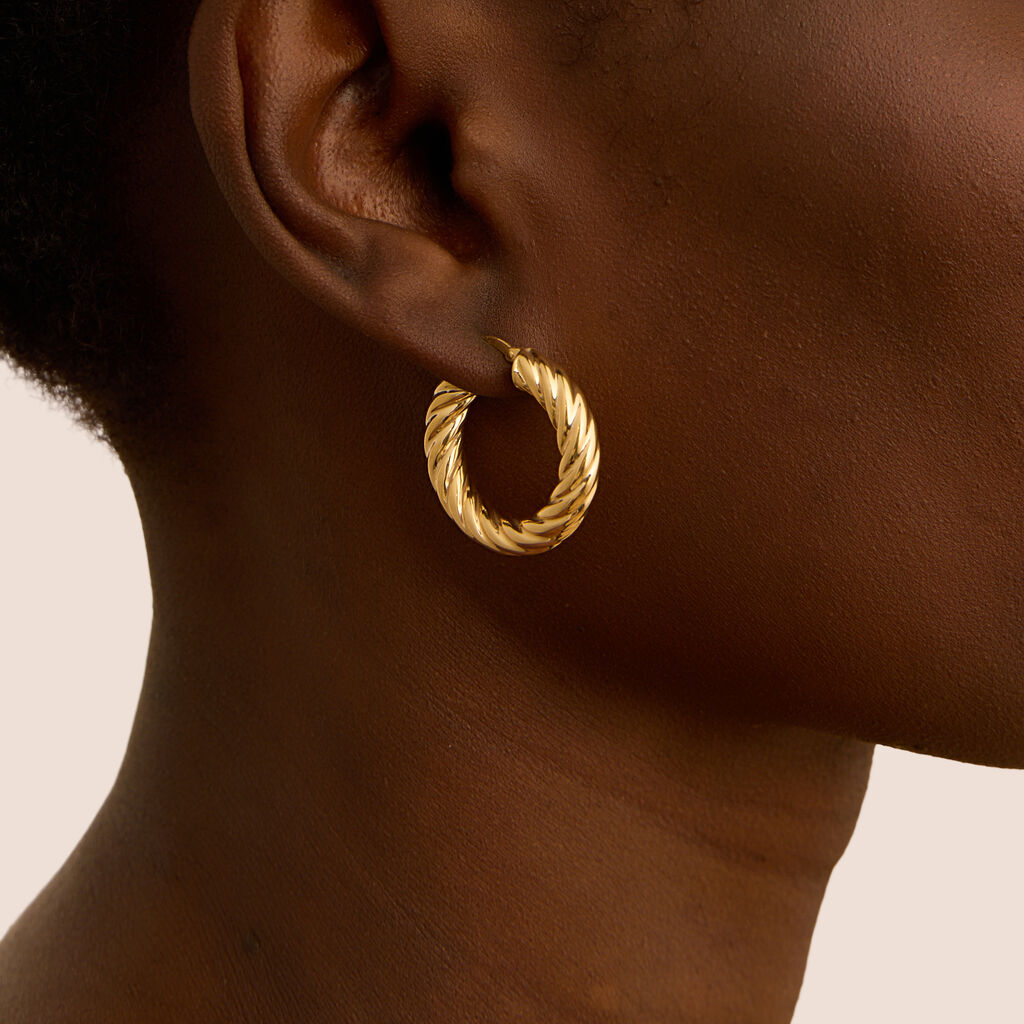 Orecchini A Cerchio Isabelle Oro Giallo