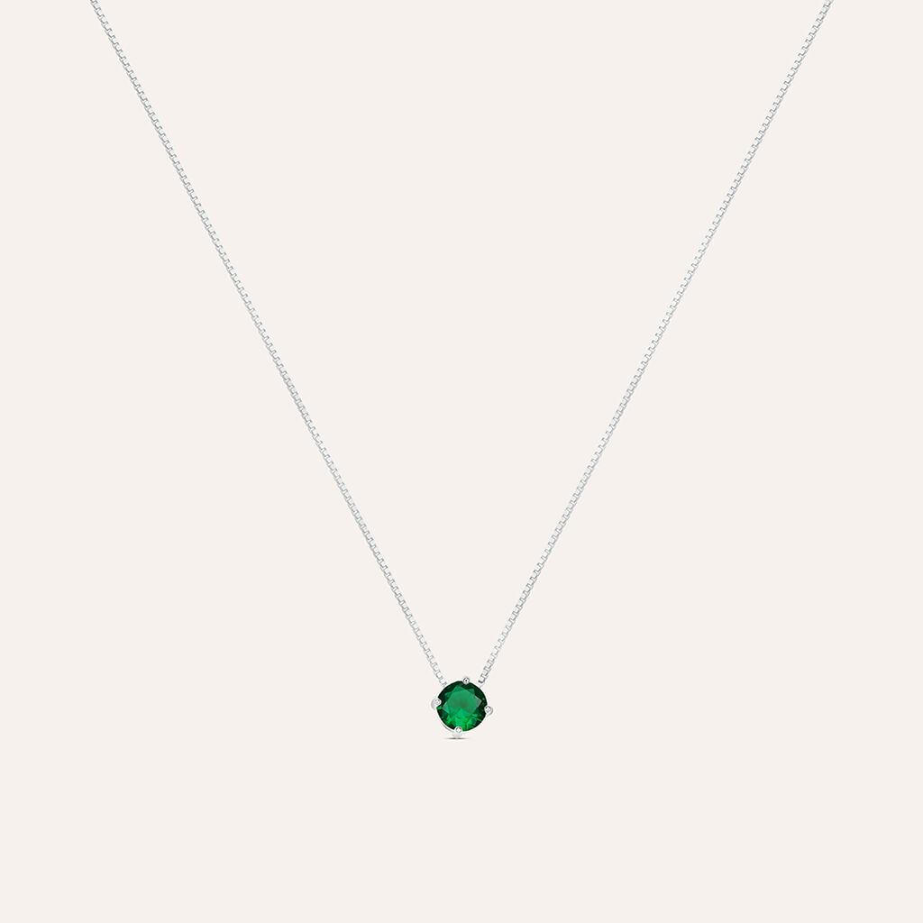 Collana Punto Luce Silver Rainbow Argento Rodiato Cubic Zirconia