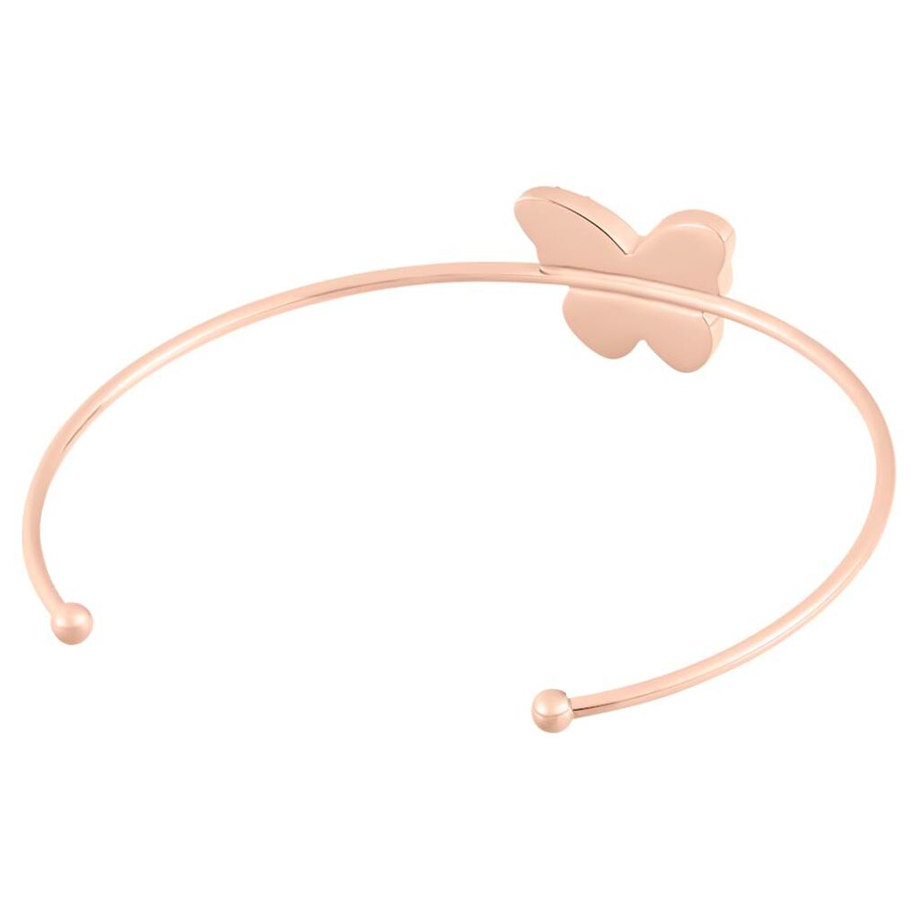 Bangle Lady Sweet Acciaio Rosa Cristallo - Bracciali Rigidi Donna | Stroili