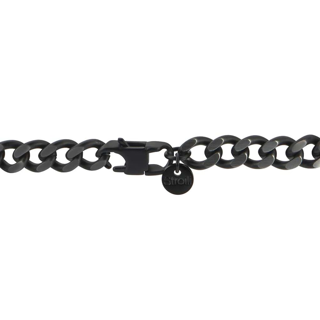 Bracciale Catena Man Code Acciaio Nero - Bracciali Uomo | Stroili