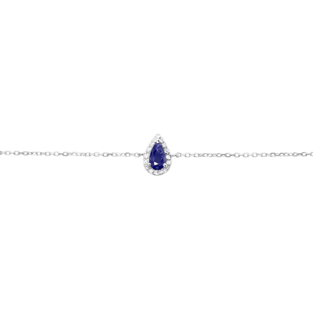 Bracciale Charlotte Oro Bianco Zaffiro Diamante - Bracciali Donna | Stroili