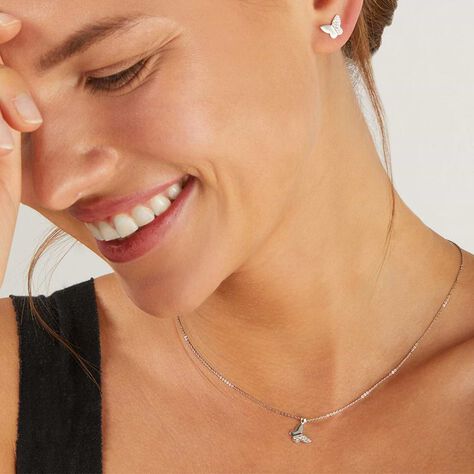 Collana Claire Oro Bianco Cubic Zirconia - Collane Donna | Stroili