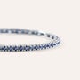 Bracciale Tennis Elizabeth Crown Oro Bianco Zaffiro