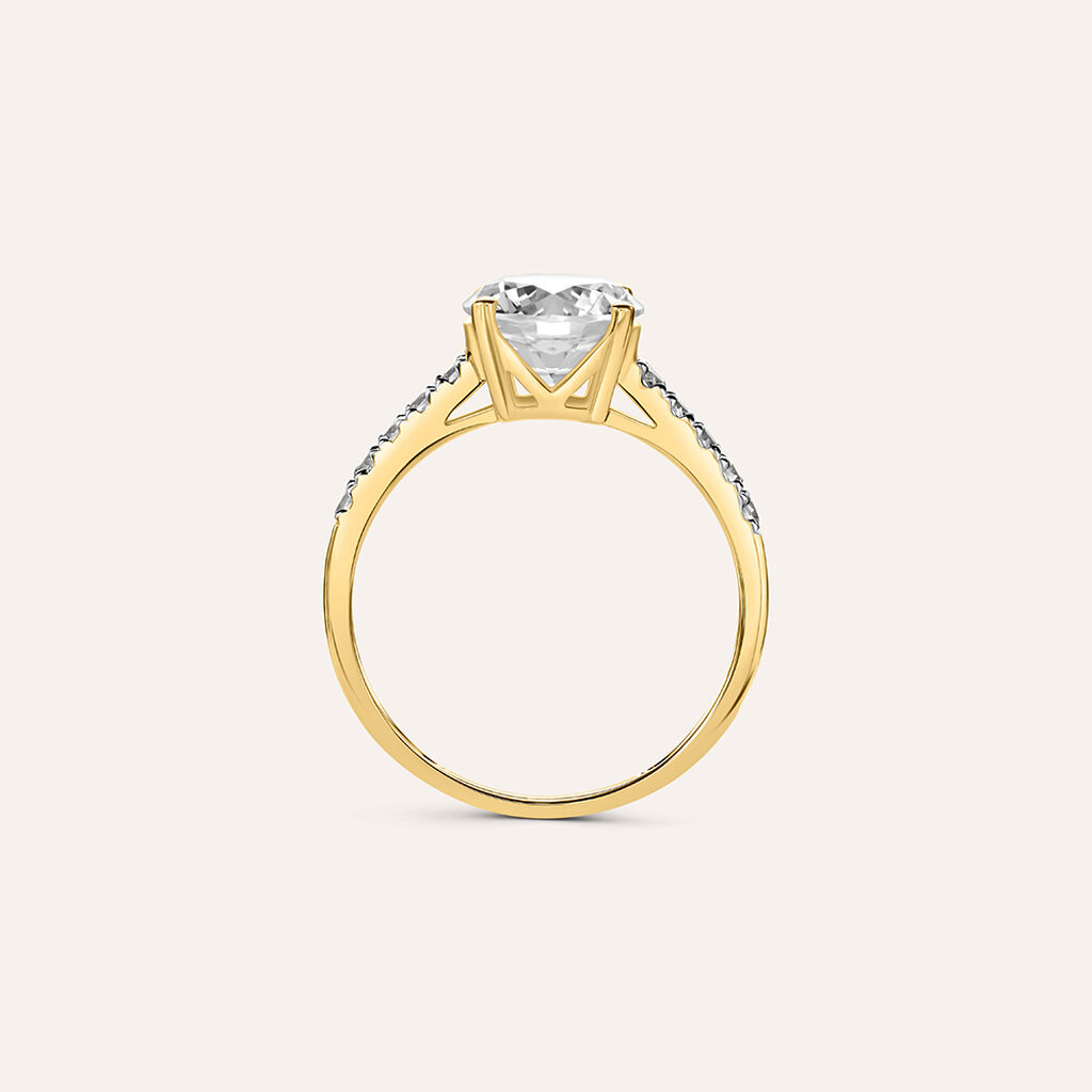 Anello Solitario Claire Oro Giallo Cubic Zirconia - Anelli con Pietre Donna | Stroili