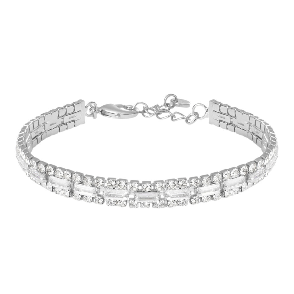 Bracciale Tennis Romantic Shine Metallo Cristallo